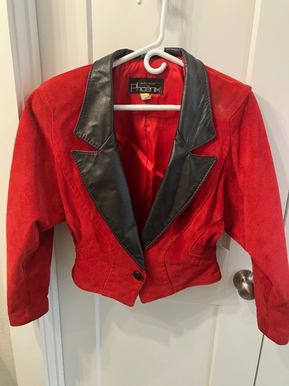 Suede and leather jacket